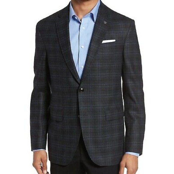Ted Baker Other - Ted Baker Wool Slim Fit Konan Plaid Sport Coat 44